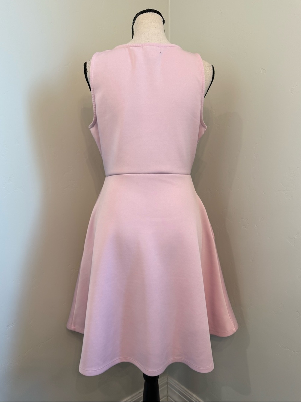 Sweet Society Pink Rainbow Fit & Flare Skater Dress Sleeveless Pockets M - Picture 10 of 11
